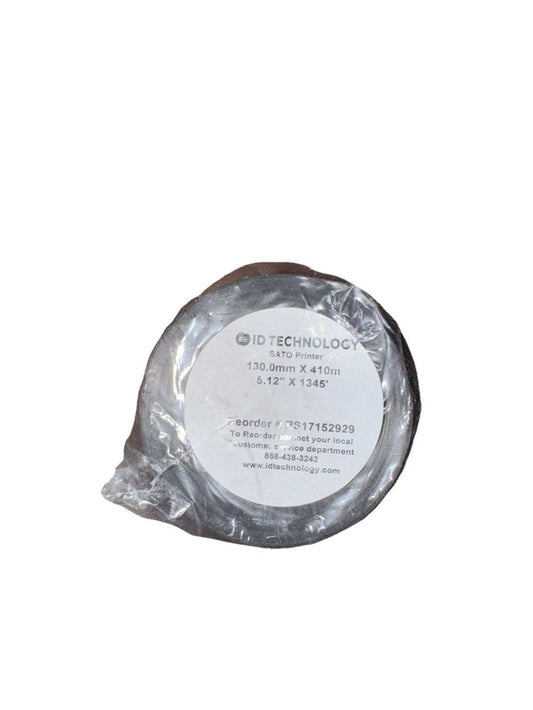 Id Technology 5.12" x 1345' Sato Printer Transfer Ribbon – a piece of glass with a white background
