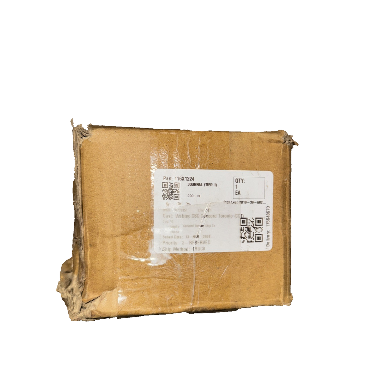 AE-844G4(P5)-F10934-1630-2023 DIESEL JOURNAL TIER IN SILVER, 8 HOLES 116 x 1224