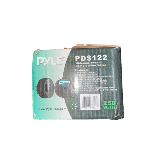 Pyle PDS122 1" Aluminum Horn Driver 1-3/8"-18 TPI (Cracked Grate)