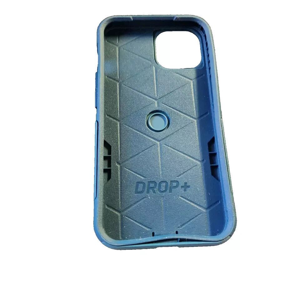 OtterBox iPhone 14 & iPhone 13 Commuter Series Case - DONT BE BLUE (Blue) – the back of a blue case with a hole in it