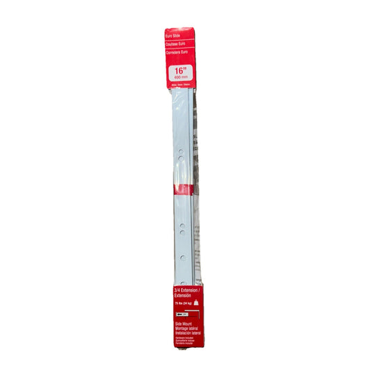 Richelieu Euro Slide 16" 400mm 3/4 extension side Mount Drawer  TU10230400