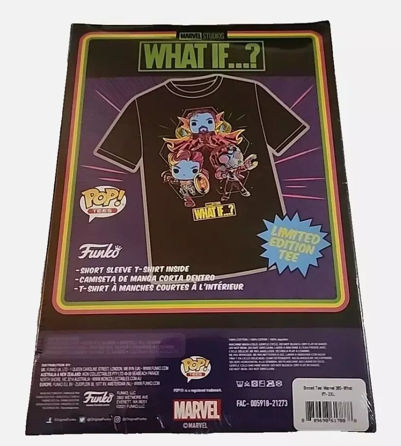 Funko Pop Marvel Studios What If Blacklight T-Shirt 2XL - Target Exclusive – marvel universe what ' s your super - sized t - shirt, multi,…