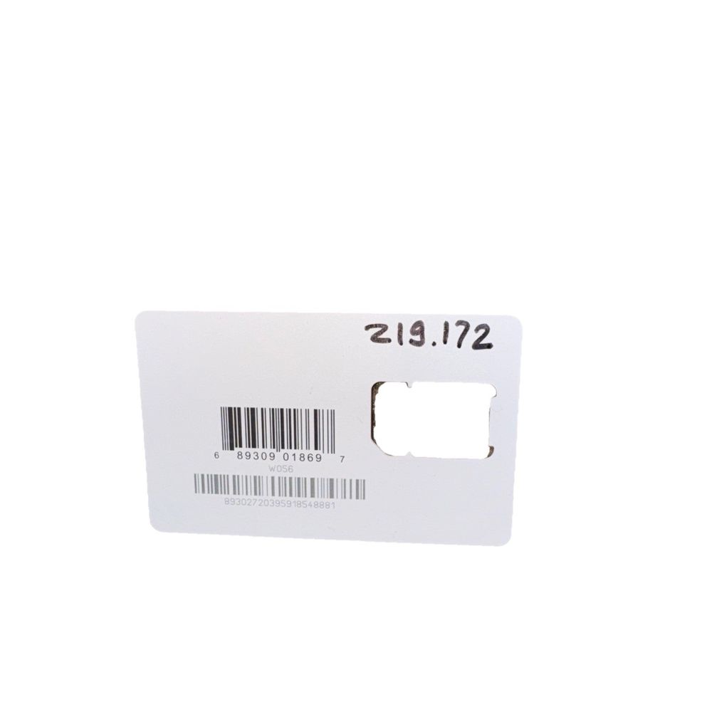 Digi IX10 Industrial Cellular Router – a white plastic card with a barcode on it