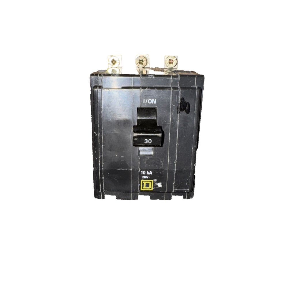 MINIATURE CIRCUIT BREAKER, 30 A, 120/240V AC, THREE PHASE, 10KA AT 120/240V AC,, Square D – a circuit breaker with a circuit and a circuit