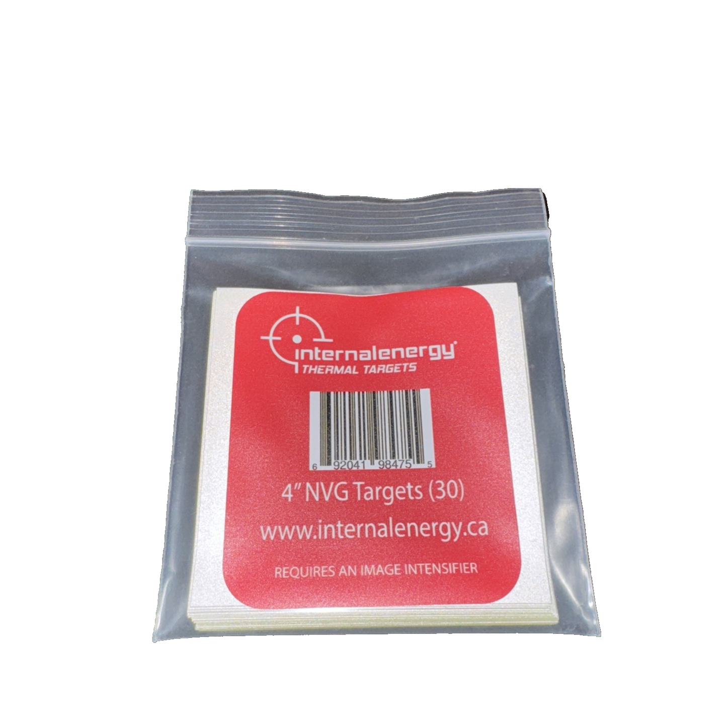 Internal Energy IR Night Vision Zeroing Targets - 30 Pack Extra Bright Squares