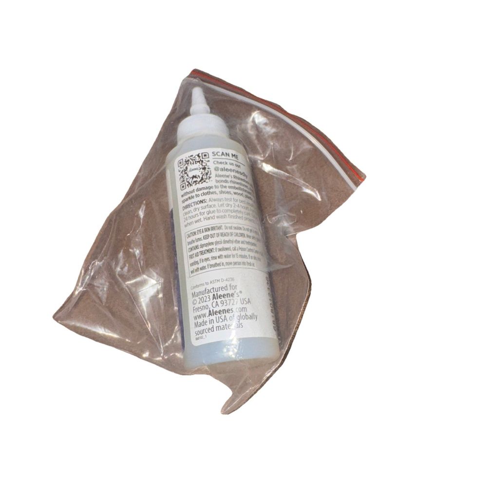 Aleene's Rhinestone Adhesive, Permanent Multi-Surface Liquid Glue for Jewels, DaveyDooDeals – a bottle of glue glue on a white background