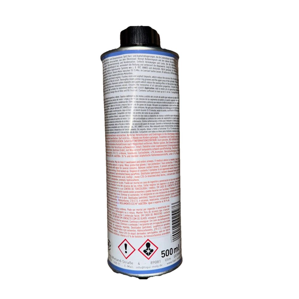 LIQUI MOLY 2427 Pro-Line Engine Flush Engine Cleaner Oil Additive 500Ml – a can of spray paint on a white background