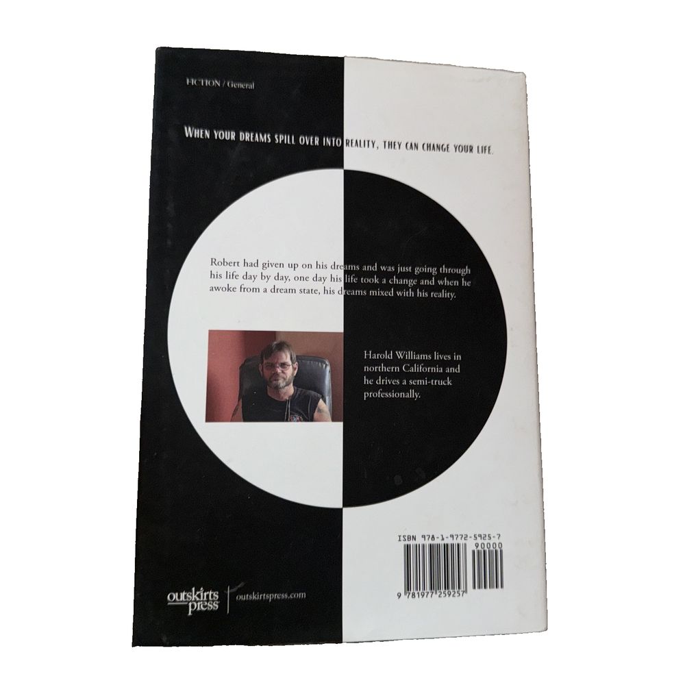 Exactly The Same Just Different, DaveyDooDeals – the book cover for the book, with a black and white circle