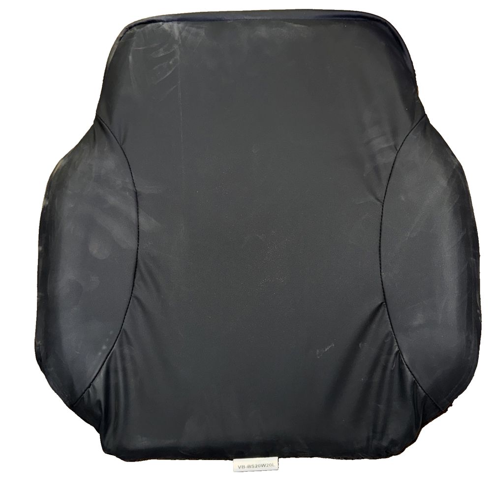 comfort visco back 19" Width 21" Height – a black seat cover for a car
