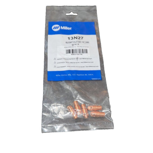 Collet Bodies, 1/16 in, 9, 20, 22 WeldCraft WELDCRAFT 13N27 608201004706, Miller – miller 1 / 2 / 2 / 3 / 4 / 4 / 4 / 4 / 4 /