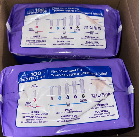 Always Discreet Heavy Absorbency Long Pads 32 x 2 (64 Total)