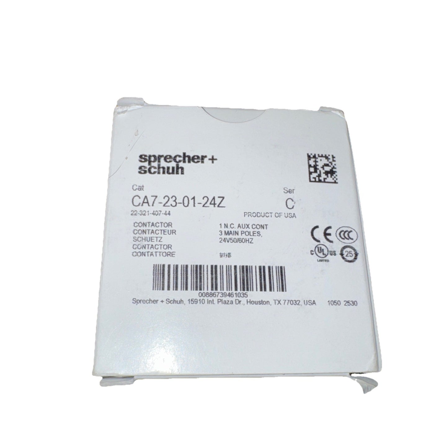 Sprecher + Schuh CA7-23-01-24Z Ca7 Contactor