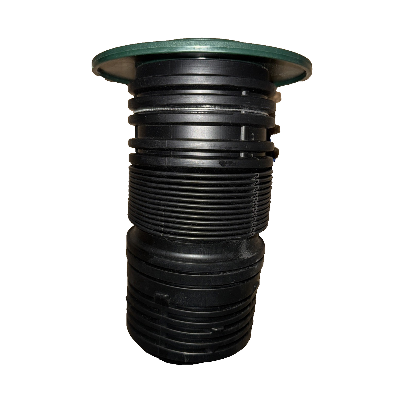 6" Black Plastic Pop-Up Emitter With Flexible Elbow