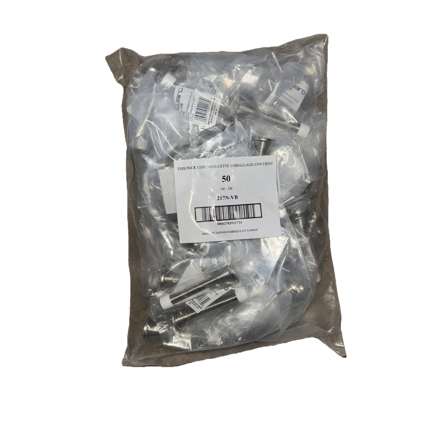 Onward 217nvb door stop 3”w/upc flexi nickel 50 Pack