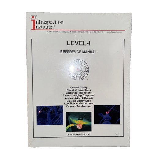 Infraspection Institute Level-1 Reference Manual Infrared Thermographer Book