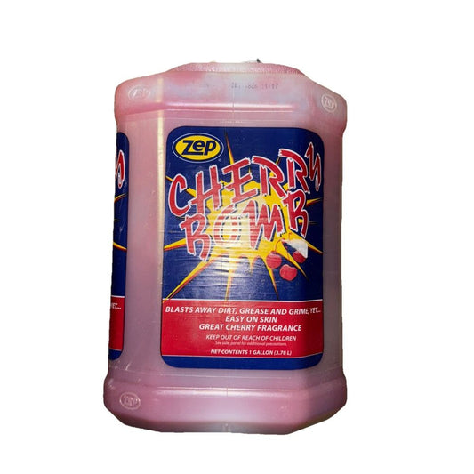 Zep Cherry Bomb 1 US Gal - Refill Only – a bottle of pink liquid with a white background
