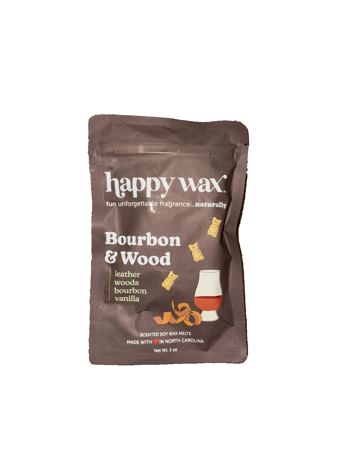 Happy Wax Bourbon & Wood Scented Wax Melts 2 OZ
