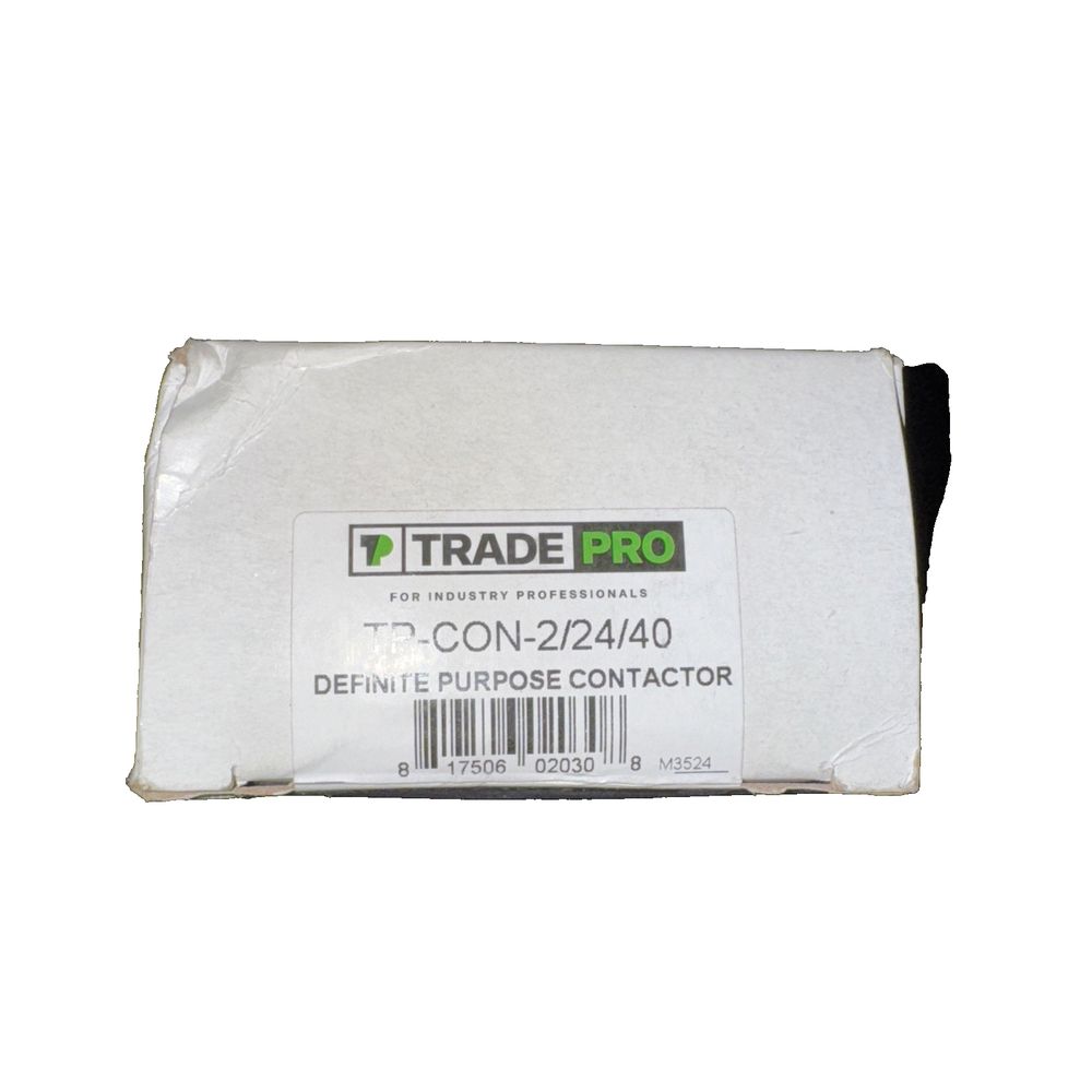 TP-CON-2/24/40 - 2P 24V 40A Contactor w/Lugs & Cover, Trade Pro – trade pro dente depoctor