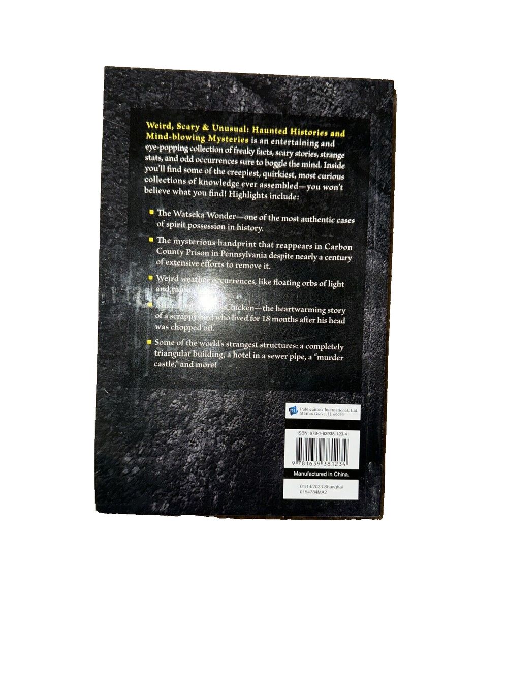 Weird, Scary and Unusual: Haunted Histories and Mind-blowing Mysteries, DaveyDooDeals – the book cover for the book, the book of the day
