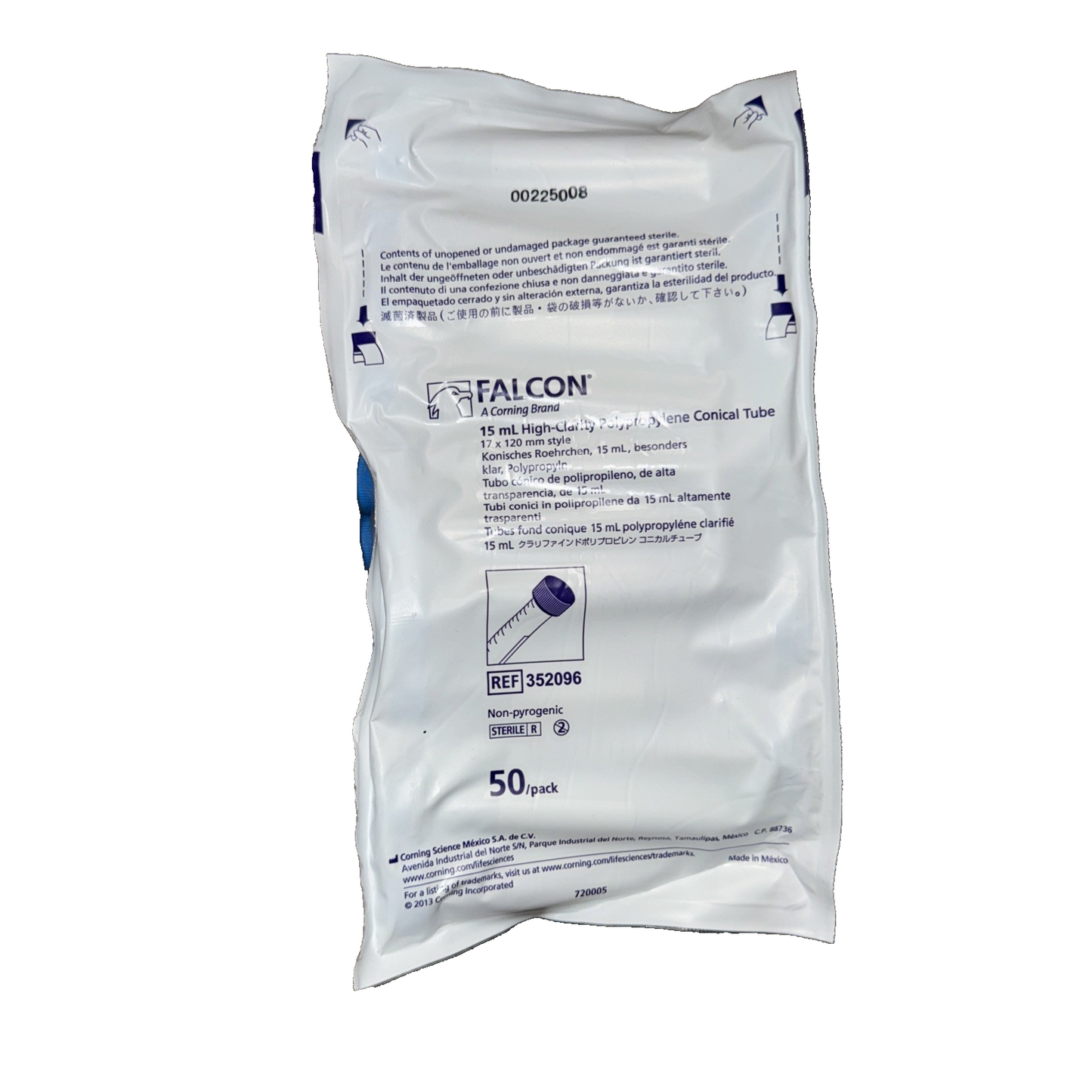 Falcon 15 mL Conical Centrifuge Tubes 50 Pack