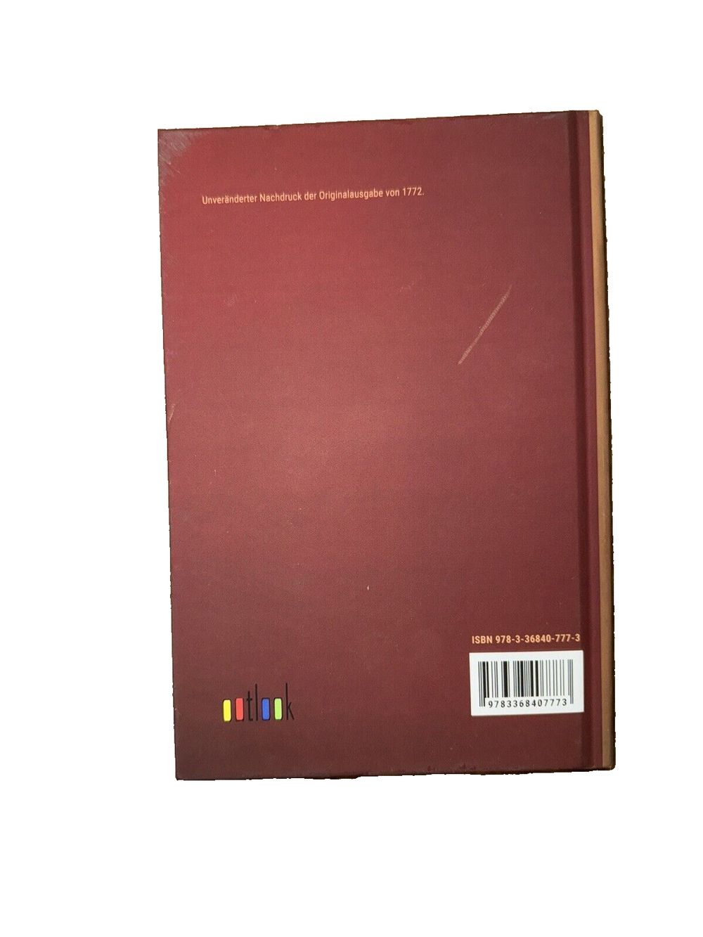 Beschreibung der Gesundbrunnen und Bder bei Hofgeismar, DaveyDooDeals – a red hardcover book with a white background
