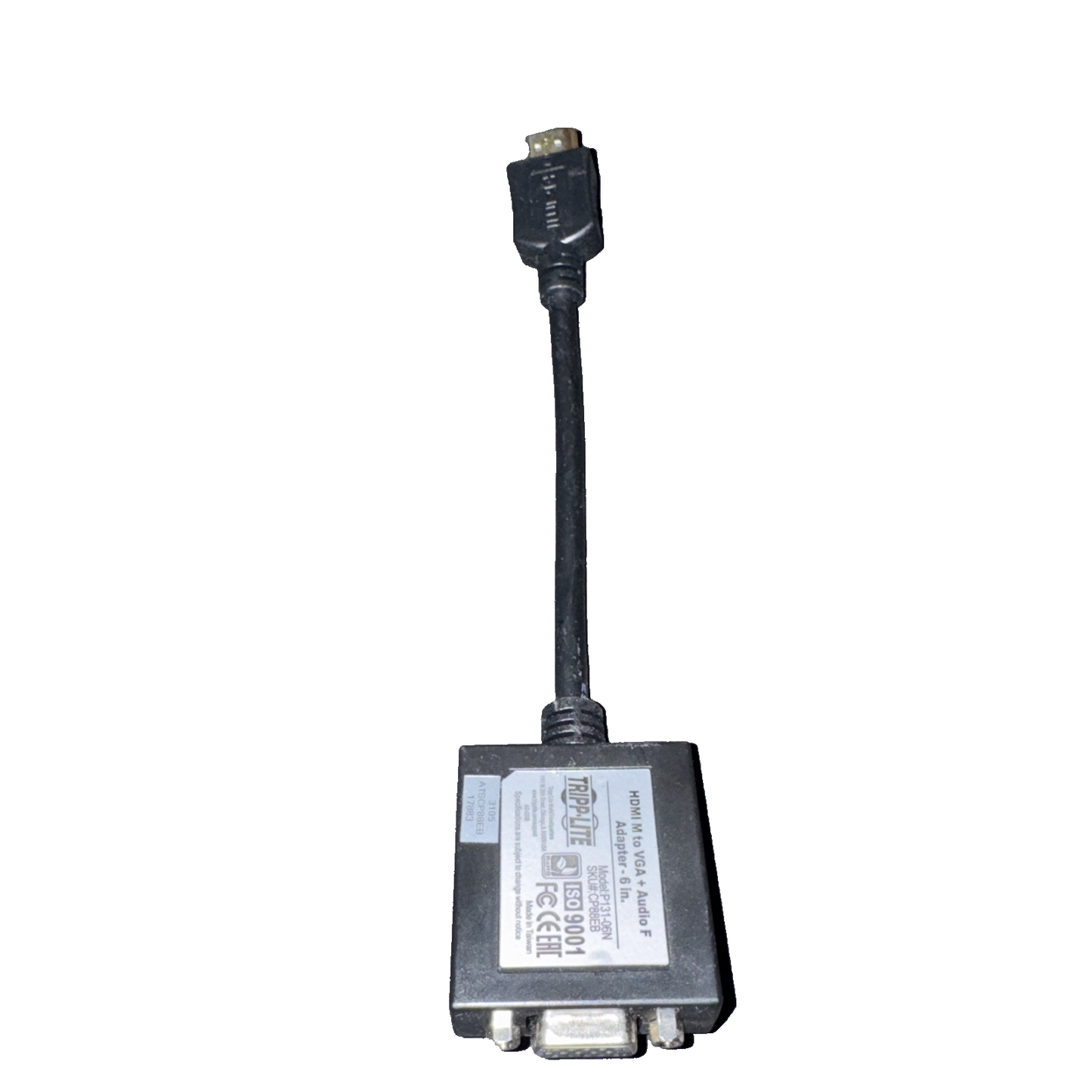 TRIP Kute HDMI to VGA + Audio F Adapter 6 Inch P131-06N