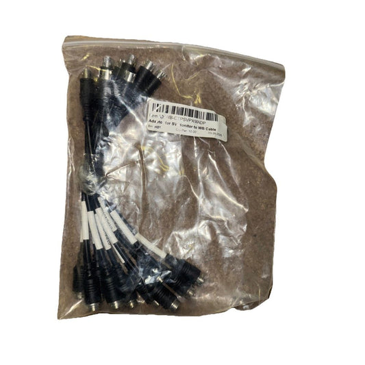Wastebuilt Replacement for Adaptor for SV Monitor to WB Cable CTPSVPXMADP 10 PC, WateBuilt – a bag of black and white plastic straws