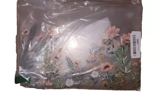 MOSISO Transparent Flower Case for MacBook Pro 13-inch - Compatible and Sleek – a plastic bag with a floral design on it