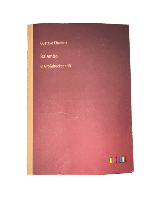 Salambo: in Grodruckschrift, DaveyDooDeals – a book with a red cover and a yellow border