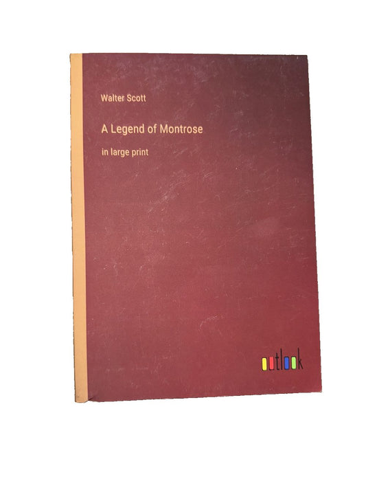 A Legend of Montrose: in large print, DaveyDooDeals – the book cover for the book, which is a red cover with a gold border