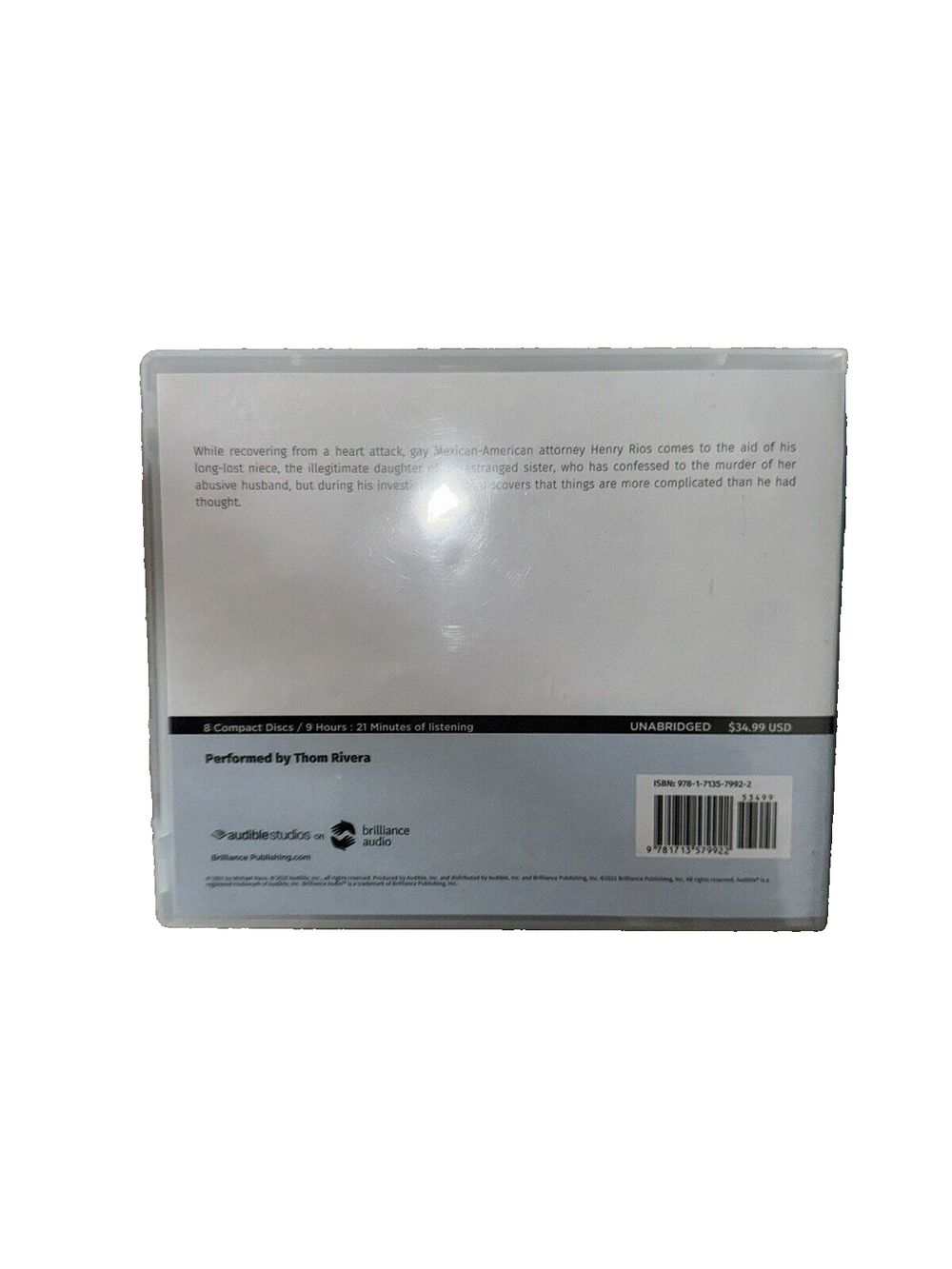 Rag and Bone: A Henry Rios Novel AudioBook, DaveyDooDeals – a box of white paper with a black stripe