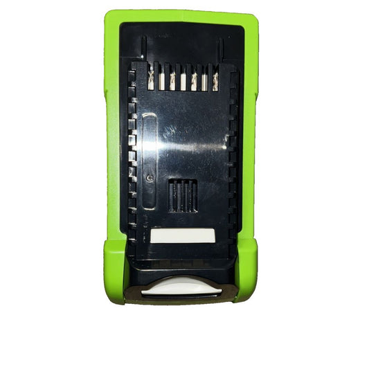 40V Power Tool Battery Pack Replacement Lithium Ion 6.0Ah GWL1820 216Wh, Unbranded – a green battery case with a white background