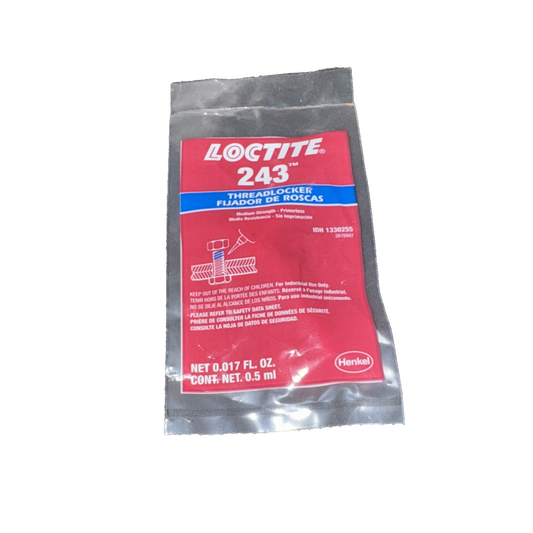 Loctite 1330255 Blue 243 Medium Strength Threadlocker, 0.5 mL Capsule