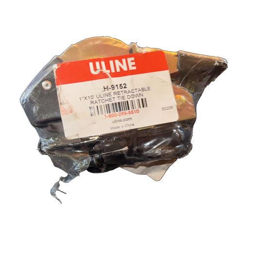 Uline Retractable Ratchet Tie-Downs S-Hook 1200 lb Capacity 1" ' H-9152