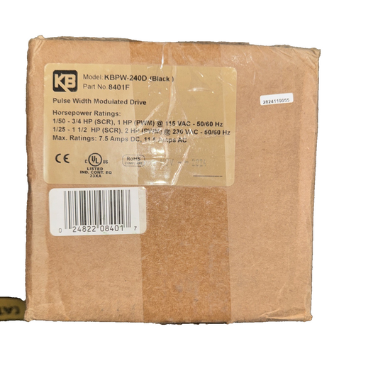 KBPW-240D KB Electronics 7.5A NEMA4X PWM 115/230VAC Speed Control 8401