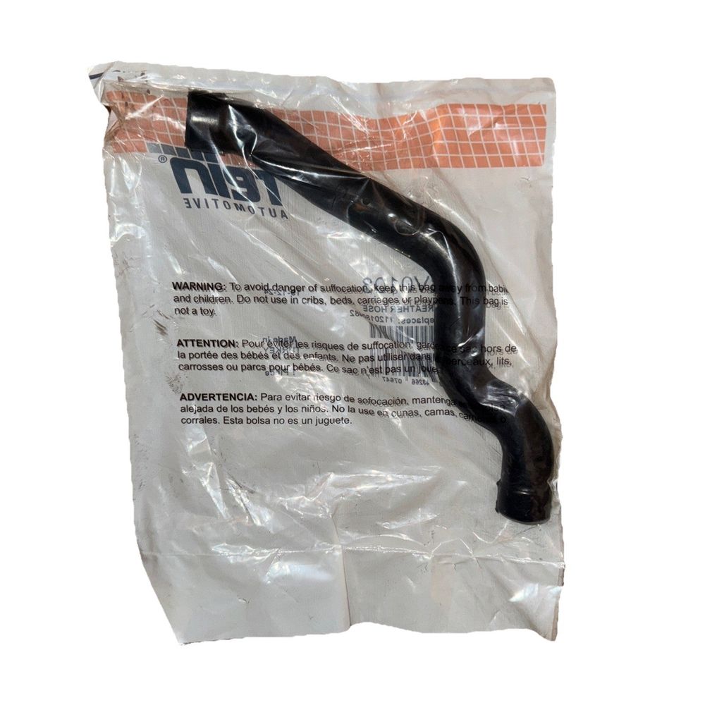 Rein Automotive ABV0108 Engine Crankcase Breather Hose – a black rubber hose in a plastic bag