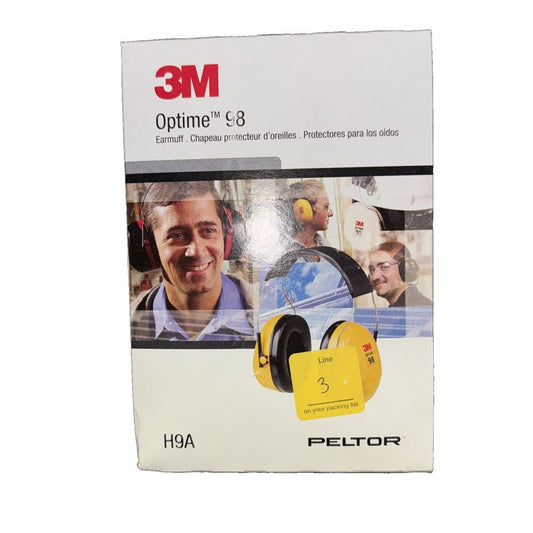 EAR MUFFS-PELTOR OPTIME 98 HEADBAND, YELLOW, DaveyDooDeals – 3m opt - g3 wireless earphones