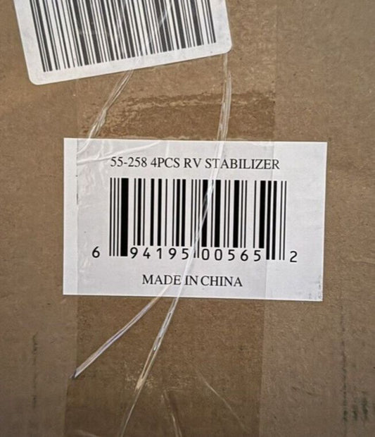 Stanz (TM) 4PCS RV Trailer Camper Aluminum 6,000 lbs 17 Extends Stabilizer Stac – a barcode label on a piece of paper
