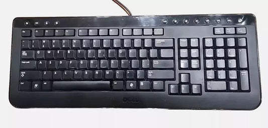 Dell SK-8165 Wired Black Keyboard - Reliable & Comfortable Typing Experience – a computer keyboard with a black keyboard on it