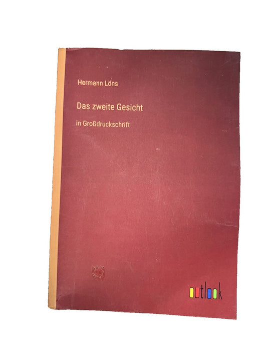 Das zweite Gesicht: in Grodruckschrift, DaveyDooDeals – a red book with a yellow cover