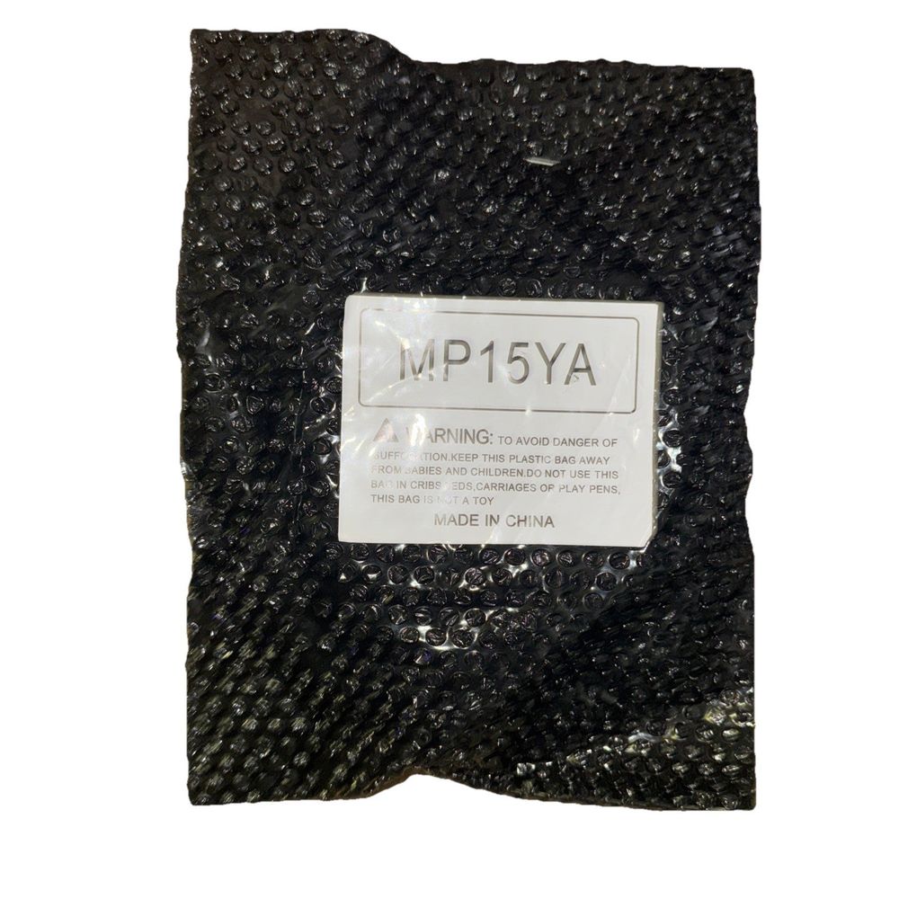 MP15YA Electric Range Burner, DaveyDooDeals – a black plastic bag with a white label