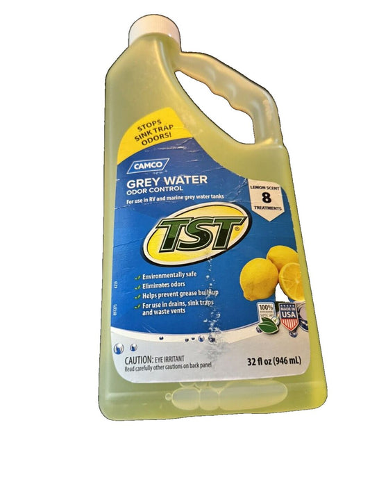 Camco 40252-X TST RV Grey Water Odor Control - 32 oz – a gallon of lemon water