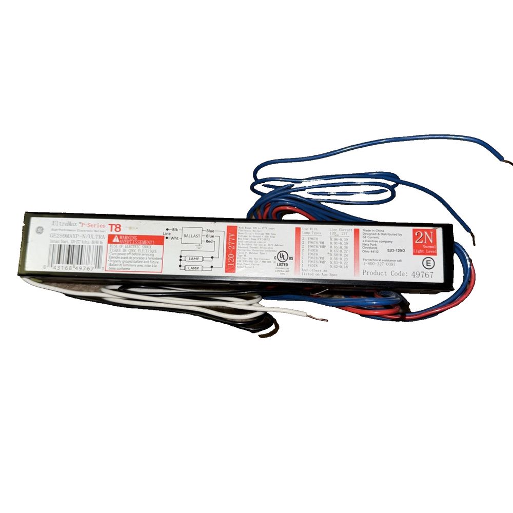 GE259MAXPN/ULTRA-UNIV - 8' T8 Instant Start Linear Ballast – led strip 12w