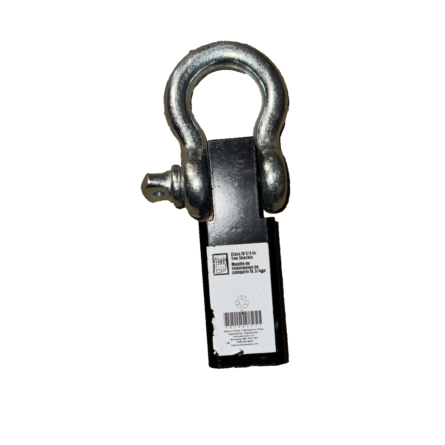 POWERFIST 5 Ton Hitch-Mount Tow Shackle 8598377