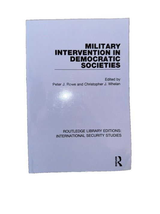 Military Intervention in Democratic Societies, DaveyDooDeals – the cover of the book military democratics