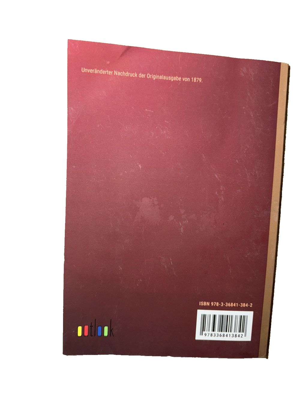 Das Wasser in seinen Formen als Wolken und Flsse, Eis und Gletscher, DaveyDooDeals – a red book with a barcode on the cover