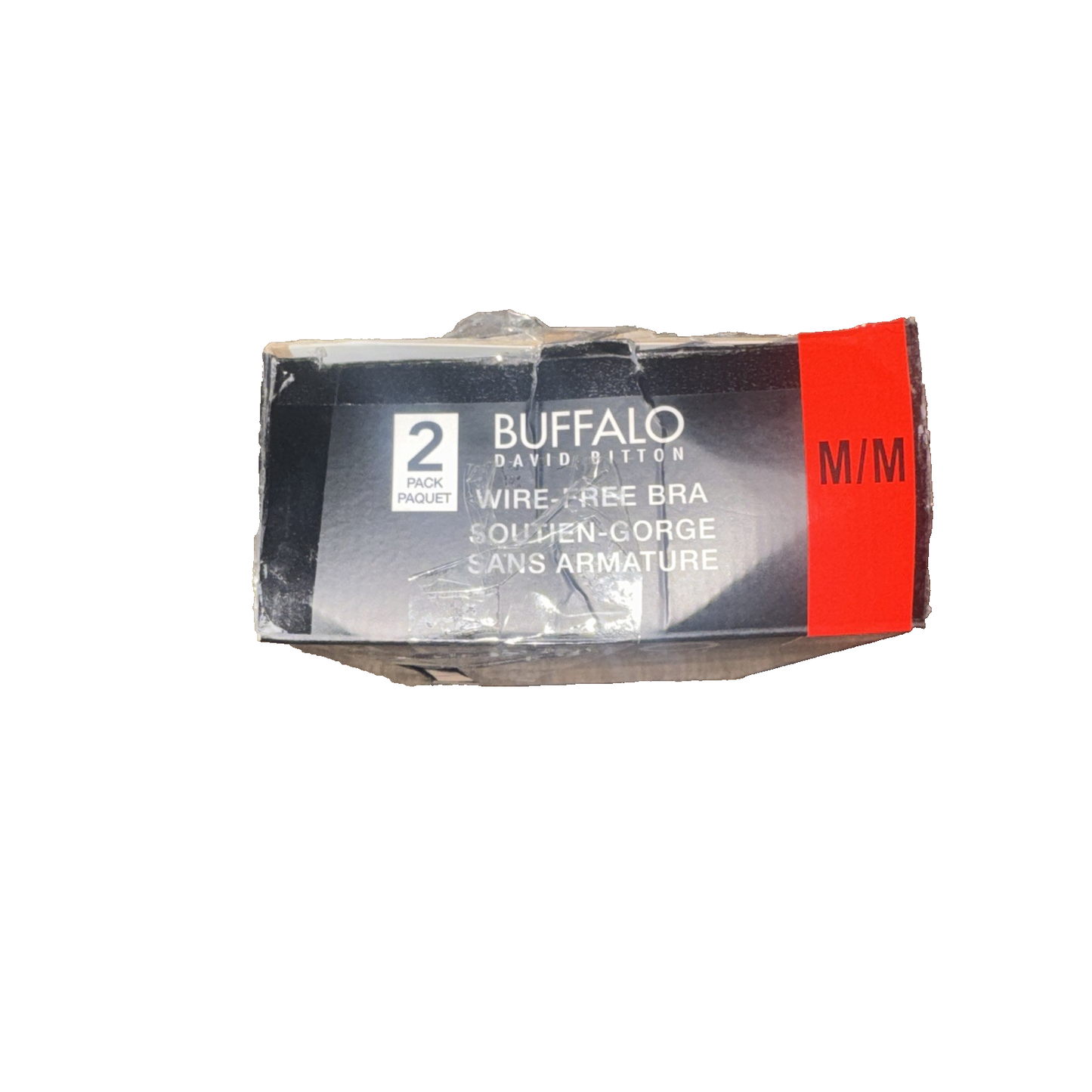 Buffalo David Bitton Wire Free Bra 2 Pack Colors Black And Navy Blue Size Medium