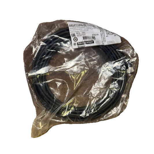 XZCP1141L10 TELEMECANIQUE SENSORS, DaveyDooDeals – a black cable wrapped in plastic wrap