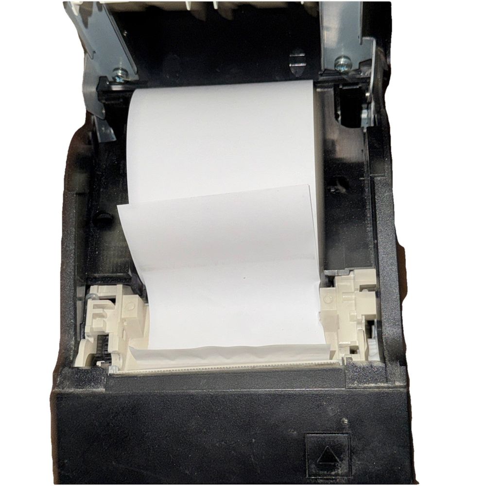 Cognitive TPG A798 USB Serial Thermal Receipt Printer, A798-780W For Parts, CognitiveTPG – a printer with a roll of paper on it