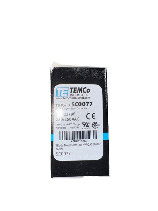 TEMCo Industrial 189-227 uf/MFD 220-250 SC0077 – teco tm - 0077 - tm - 0077 - tm -
